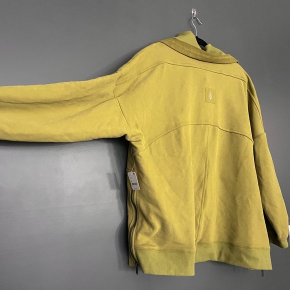 Free People Oversized Venture Pullover Sweatshirt - Green - Picture 6 of 12